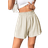 Shein Ruffle Hem Shorts - Solid Color