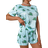Shein Dinosaur Print Pyjama Set - Eye Mask