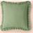 Dunelm Frilled Gauze Square Complete Decoration Pillows Green (43x43cm)