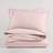 The Edited Life Organic Cotton Oxford Blush Pillow Case Pink (76x48cm)