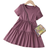 Shein Toddler Girls Solid Ruffle Hem Dress