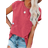 Shein Sleeveless Womens TShirt With Pocket Loose Casual Top