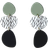 Shein Leaf Print Drop Earrings
