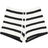 NA-KD Knitted Striped Shorts - Striped