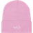 Vegan Outfitters VO Embroidered Cuffed Beanie - Pink