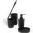 OHS 4-Piece Ribbed Bathroom Accessories Set