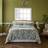 Dorma Dandelion and Pillowcase Set Duvet Cover Green, White (200x200cm)