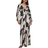 NA-KD Jersey Midi Dress with Balloon Sleeves - Multicolor