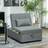 Homcom Four-In-One Single Sleeper Chair Light Grey Armchair
