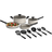 Bella 12 Piece EverGood Ceramic Cookware Set with lid 12 Parts