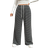 Shein Plus Women Drawstring Waist Wide Leg Loose Casual Striped Pants