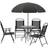 Dakota Fields Vigil 4 Patio Dining Set, 1 Table incl. 4 Chairs