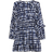 River Island Womens Navy Check Frill Detail Swing Mini Dress