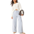 ASOS DESIGN Locker geschnittene, elegante Hose in Hellblau