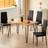 Kosy Koala 4 Seater Rustic Brown Black Dining Set