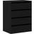 vidaXL Sort Eg 60 x 41 x 76 cm Konstrueret Træ Kommode 41x76cm