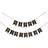 Shein 1pc Tail Shaped Gold Printed Happy Birthday Banner With Triangular Flags For Birthday Party Decoration