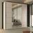 Sliding Wardrobes 4u Ribon Sliding Mirror Door 150 cm x 217 cm Wardrobe 150x217cm