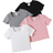Shein Baby Girls pcs Leisure Basic Knit Frill Edge Short Sleeve Top Clothing Sets