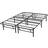 Amazon Basics Foldable Platform 140 x 200 Black Frame Bed
