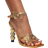 Shein Stylish Pointed Toe High Heel Sandals - Butterfly/Bee Decor