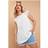 Yours Curve Broderie Anglaise Frill Vest Top - White