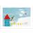 Postery Moomin Cloud Surfing 30x40 Blue Poster