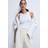 H&M Flared Joggers - White