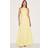 PrettyLittleThing Lemon Tailored Halterneck Maxi Dress - Lemon