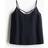 H&M Linen Blend Strappy Top - Black