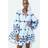 H&M Broderie Anglaise Tunic Dress - Blue