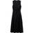 Mango Linen Blend Midi Dress With Belt - Black