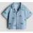 H&M Embroidery Detail Denim Shirt - Blue