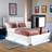 X-Rocker Ava Upholstered TV with LED Lighting Double 4'6 Frame Bed