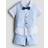 H&M Baby 4-Piece Linen-Blend Dressy Set - Blue