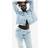 H&M Straight High Jeans - Ljus Denimblå