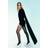 H&M Shawl-Detail Draped Dress - Black