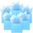 Shein Mini Tiny Blue Paper Gift Bags 24 Packs 6x5x2.5 Inches