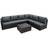 Jardí 7 Piece Furniture Serafina Black Outdoor Lounge Set