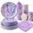 Shein Purple Butterfly Crown Disposable Plate Set Of 25
