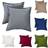 Homescapes Set of 2 Plain Super Soft Luxury Filled Oudoor Cushions Complete Decoration Pillows Green, Grey, Beige (45x45cm)