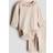 H&M Beige 2-Delat Set I Bomullstrikå - Ljusbeige/Blommig