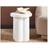 Beliani Side Round Shape Base Traditional Modern Design MDF White Adel Small Table
