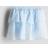 H&M Girls Blue Tiered Cotton Skort - Blue