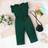 Shein Young Girls Cap Sleeve Romper With Floral Backpack - Spring/Summer