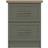 August Grove Feya 2 Drawer Kale Green Bedside Table 38.8x39cm