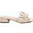Shein Women Ruched Single Band Heeled Sandals, Chunky Heeled Elegant Mule Sandals For Outdoor