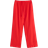 Lindex Bella Straight Trousers - Dark Red