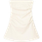 Bershka Stretch Gathered Mini Dress with Bandeau Neckline - Cream