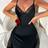 Shein Lace Splice High Slit Bodycon Camisole - Nightgown